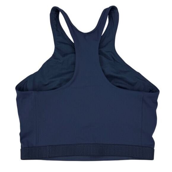 LULULEMON Narrow Hem Cropped Tennis Tank Top Medium Support B/C Cup 4 True Navy - Picture 7 of 7